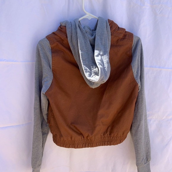 C’esstoi Faux Leather Sweat hoodie - size M - Picture 3 of 5